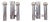 Double Tubular Wall Lights in Chromed Metal by Gaetano Sciolari for Boulanger, 1970s, Set of 2 For Sale