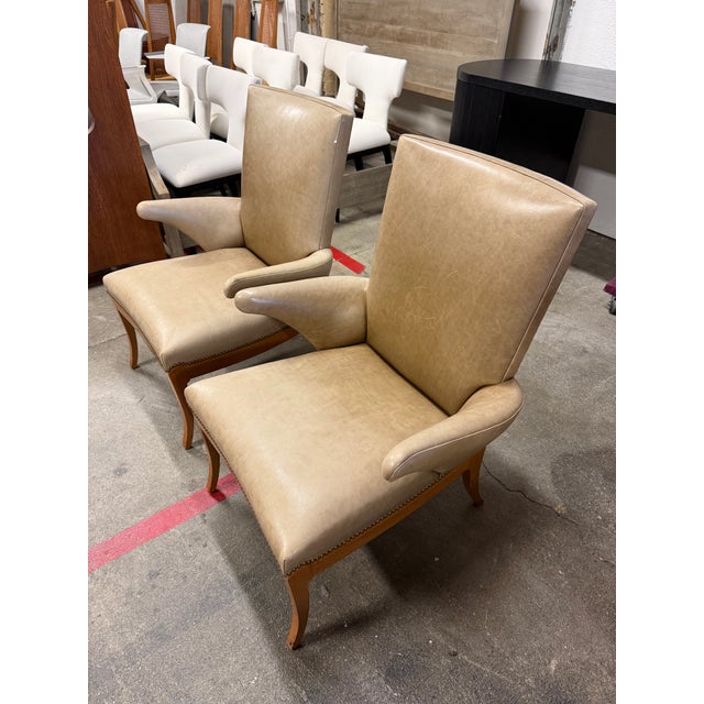 Rose Tarlow Swedish Library Leather Armchairs, Pair For Sale - Image 16 of 18