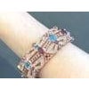 Bochic "Capri" Vintage Garnet & Multi Gem & Sapphire Bangle Set 18K & Silver For Sale - Image 16 of 18