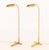Pair of Casella Lighting Polished Brass Adjustable Floor Lamps, labels to undersides. 43" H x 18" W x 10" D. Provenance:...