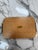 Striking vintage serving tray by Arlecchino of Milan, Italy, featuring a vibrant high-gloss red melamine surface framed by...