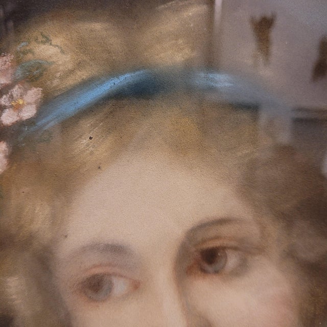 After Rosalba Carriera, Allegory, 19th Century, Pastel on Paper For Sale - Image 12 of 18