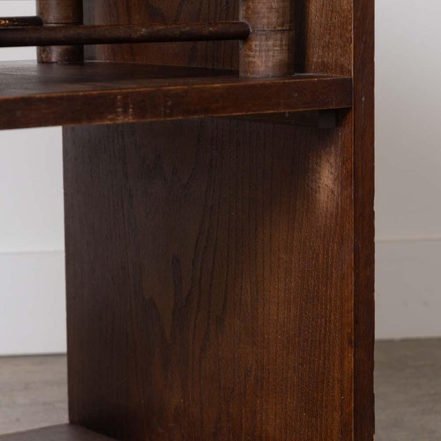 Pair of 1940s French Oak End Tables Attributed to Charles Dudouyt For Sale - Image 13 of 17