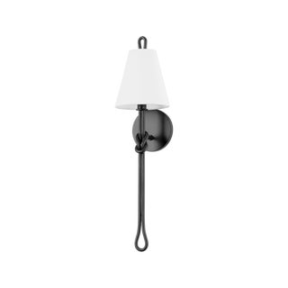 Hudson Valley Lighting Alburgh 6.75 in. 1 Light Wall Sconce in Aged Iron Finish For Sale