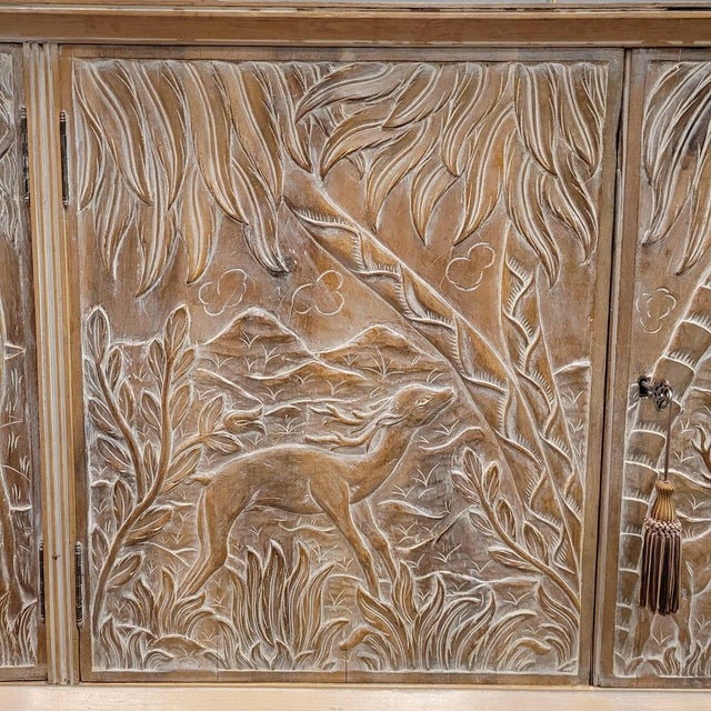 Vintage Spanish Sideboard in Carved Wood, 1970s For Sale - Image 18 of 18