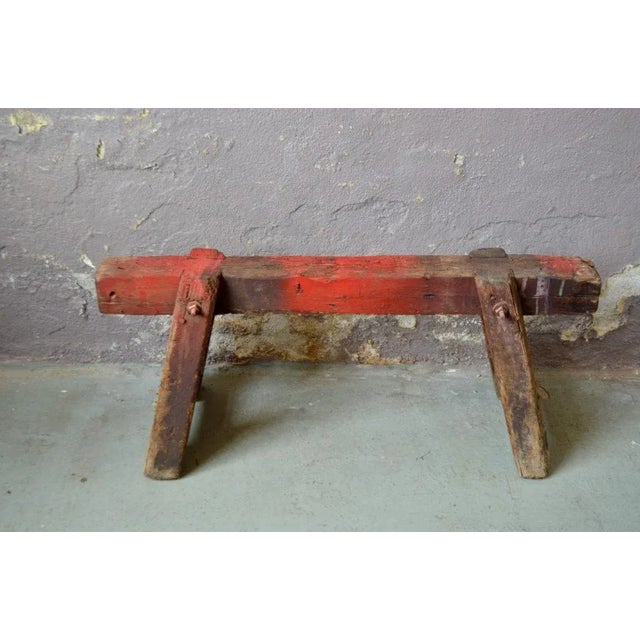 1920s Industrial Wooden Trestle, 1920s For Sale - Image 5 of 6