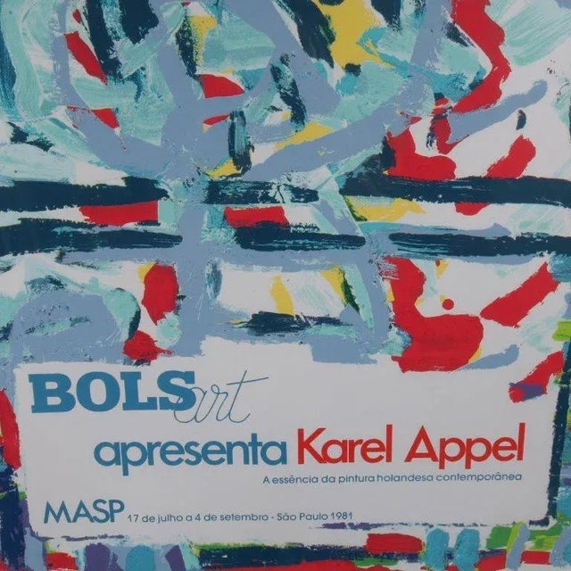 Karel Appel, Poster for the Bols Art Exhibition, 1981, Lithograph For Sale - Image 4 of 7