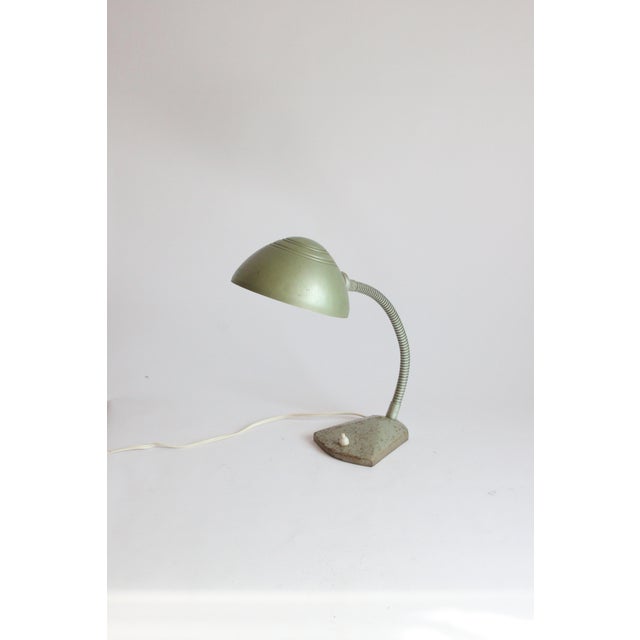 Metal Art Deco Gooseneck Desk Lamp from Erpé, 1930s For Sale - Image 7 of 18