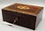 Fine quality mid-19th-Century English Rosewood box with boxwood stringing and inlay. It is handcrafted and has a lock and...