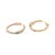 VRJewels 2.39ct Emerald Pink Sapphire & Diamond Snap Back Hoops in 18k Gold- 2 Pieces For Sale - Image 10 of 17