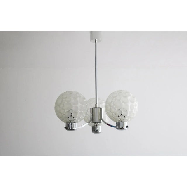 Vintage Ceiling Lamp in Chrome, 1970s For Sale - Image 6 of 6