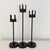 Vintage MCM Candlestick Holders by Van Keppel-Green, Set of Three. Cast Iron Brutalist Style For Sale In New York - Image 6 of 10