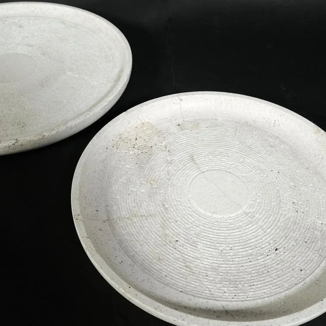 Flat Travertine Centerpiece Trays, 1970s, Set of 2 For Sale - Image 4 of 13