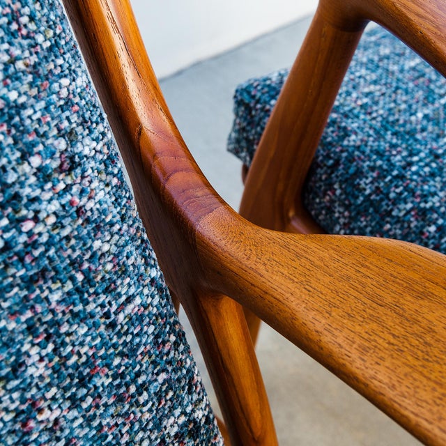 Arne Vodder Restored 1960s Danish Teak Lounge Chairs by Erik Andersen & Palle Pedersen for Horsnaes For Sale - Image 4 of 16