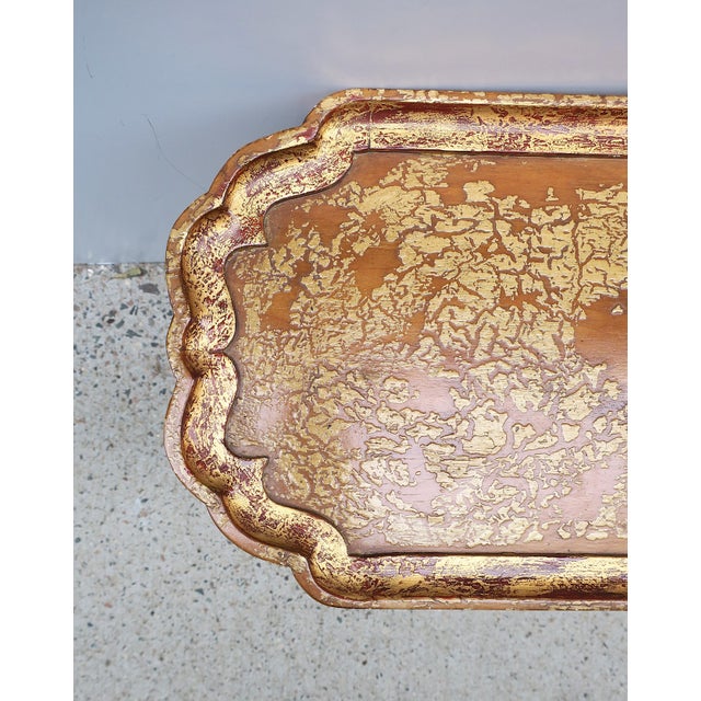 Italian Gold Giltwood Side Table For Sale - Image 15 of 17