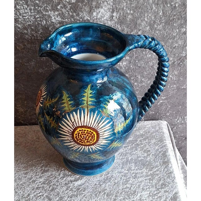 Vintage Ceramic Vase by Hindelanger Keramik, 1970s, in Very Good conditions. Designed 1970 to 1979 This piece has an...