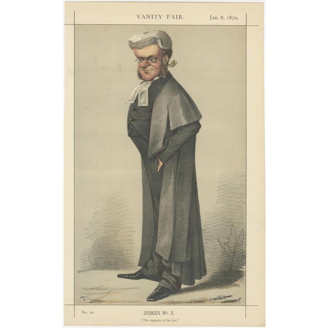 Title: Set of Three Vanity Fair Portraits – Judges, Sovereign and Man of the Day, 1870 : This striking set of three...