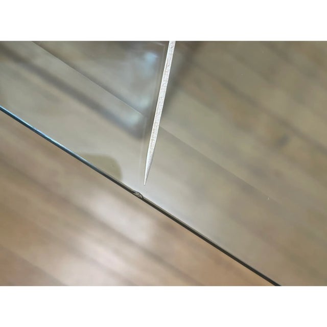 Vintage Helix Spiral Stacked Lucite Side Tables With Glass Tops For Sale In San Francisco - Image 6 of 9