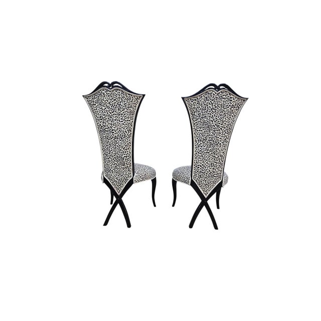 Mid 20th Century 6 French Art Deco Style Dining Chairs Inspired by Christopher Guy For Sale - Image 11 of 12