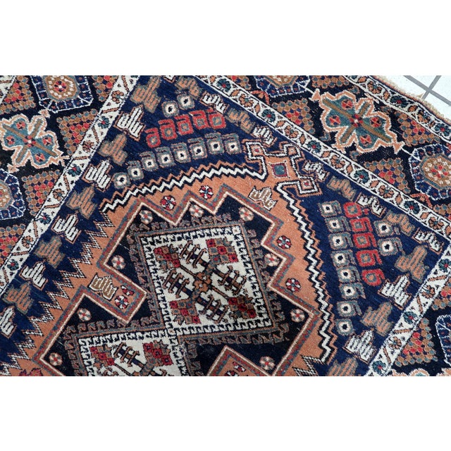 1920s, Antique Persian Afshar Rug 3.8' X 4.6' (115cm X 142cm) For Sale - Image 11 of 12