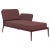 Cover Burgundy Left Chaise Lounge by Mowee For Sale