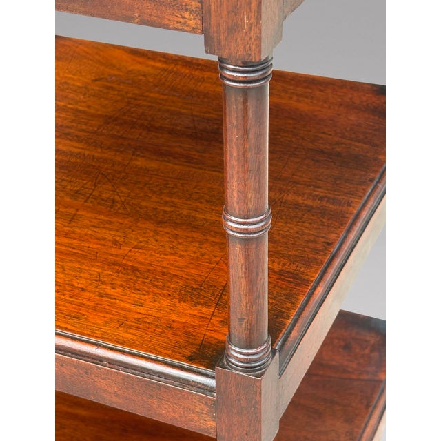 Wood 19th Century George III Mahogany Whatnot Music Stand, 1810 For Sale - Image 7 of 13