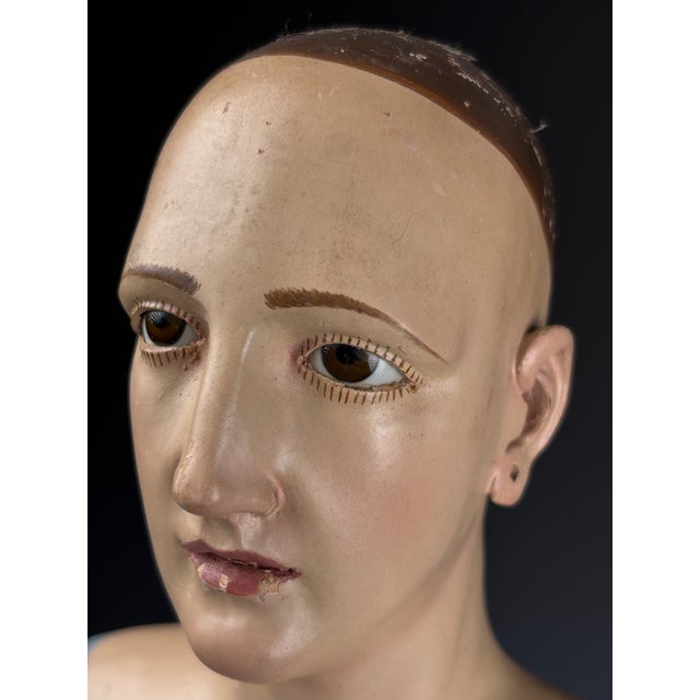 Unknown, Articulated Santos Figure (Female Saint), 1750, Poplar For Sale - Image 13 of 18