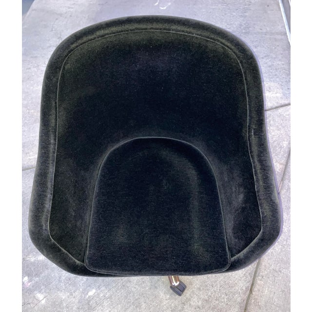 Bronze Base Bumper in Black Mohair Ward Bennett For Sale - Image 9 of 12