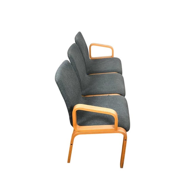 Wood 1960s Three Set Mid Century Modern Scandinavian Bentwood Sofa / Bench For Sale - Image 7 of 12