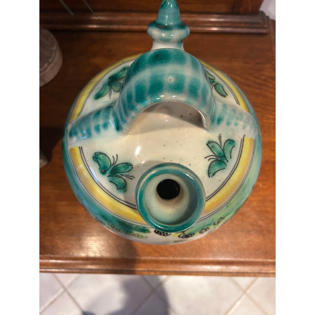 1950s Vintage Mid 20th C Spanish Ceramic Botijo With Spouts and Handle For Sale - Image 5 of 6