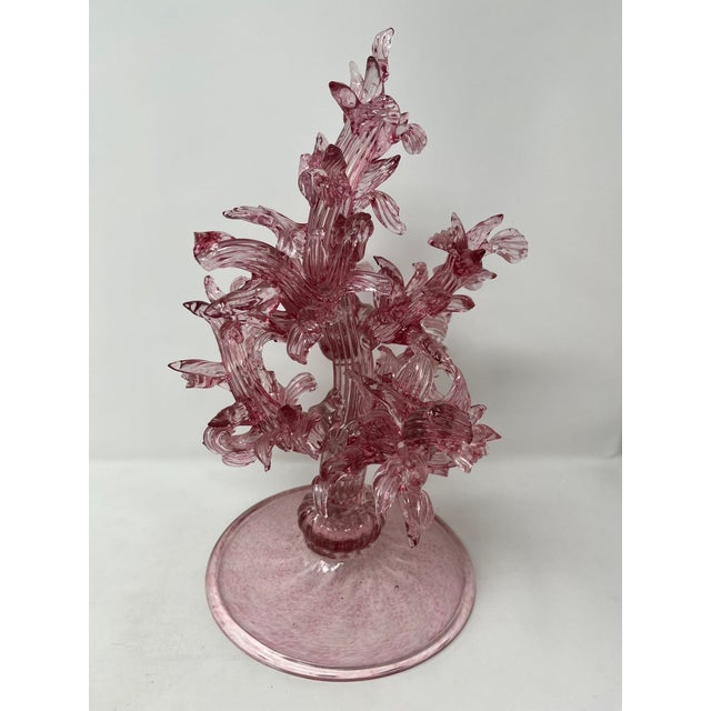 1940s Antique Murano Glass Tree For Sale - Image 5 of 6