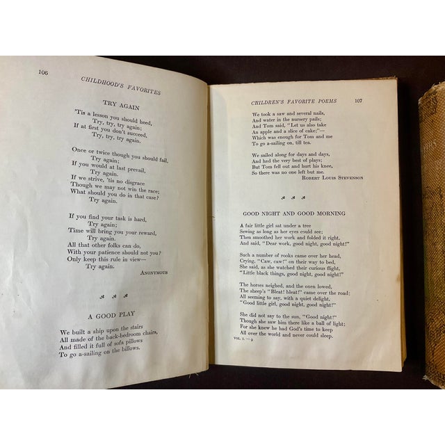 A Pair of the Young Folks Treasury Volume I & Ii; Circa 1917 - Set of 2 For Sale - Image 4 of 15