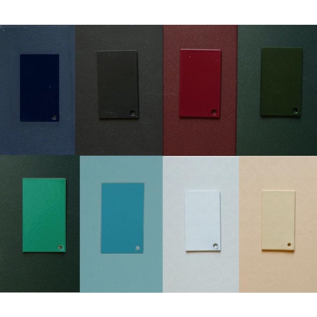 Not Yet Made - Made To Order Large Black Desk with Natural Linoleum Drawer from &New For Sale - Image 5 of 6