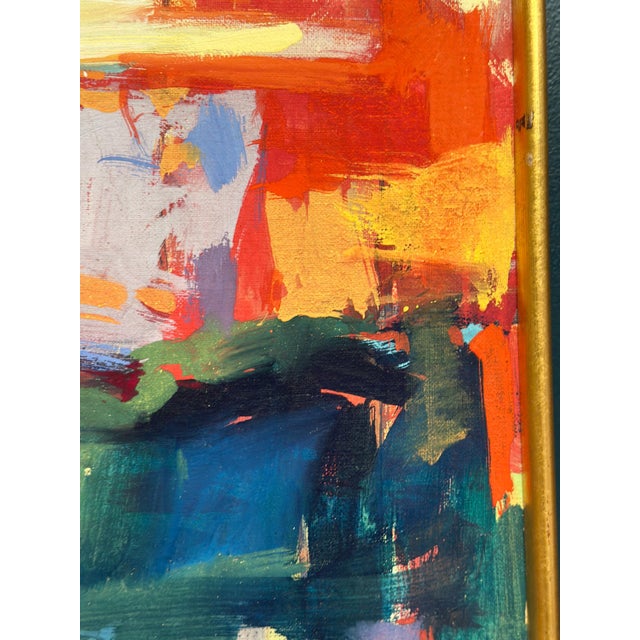 Ubaid Syed, Abstract, 1950s, Oil on Canvas, Framed For Sale - Image 14 of 18