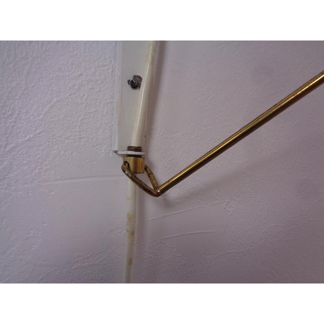 Adjustable Brass Wall Lamp, Italy, 1950s For Sale - Image 17 of 18