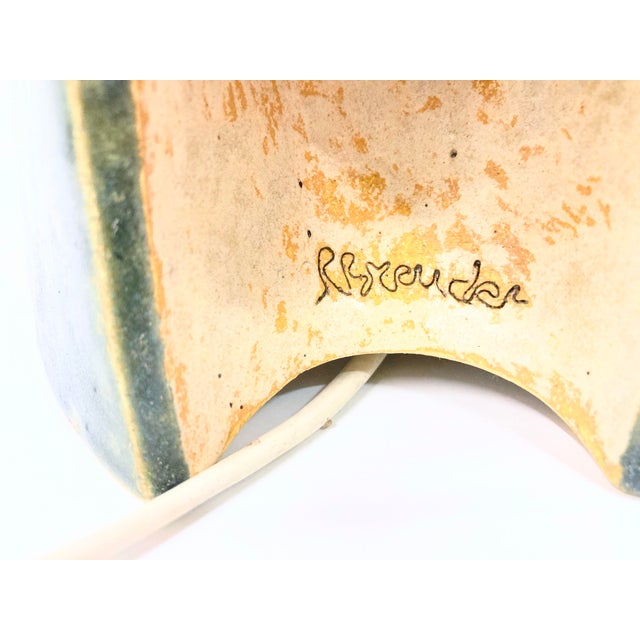 Sculptural Studio Ceramic Table Lamp, 1980s For Sale - Image 9 of 18