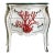 Vintage Regency Coral Branch Commode For Sale