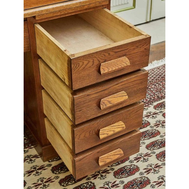 Antique American Desk with Roller Blind For Sale - Image 15 of 16