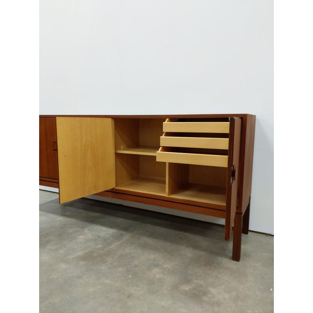 Mid-Century Modern Vintage Danish Modern Teak Credenza For Sale - Image 3 of 8