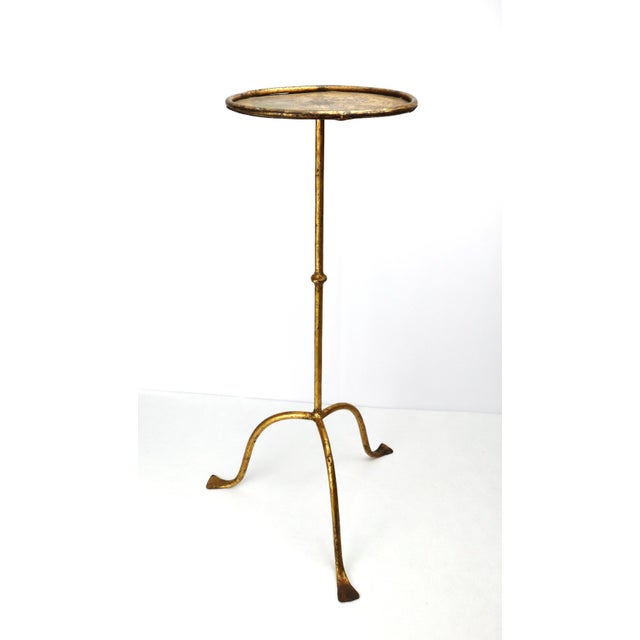 Vintage Gold Metal Martini Table, 1950s For Sale - Image 6 of 13