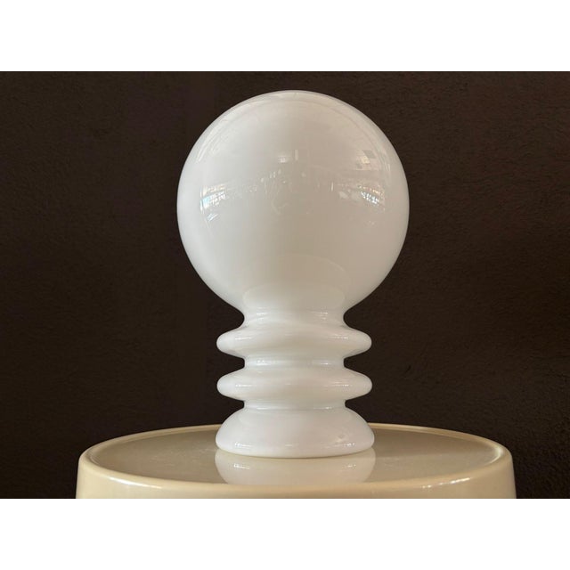 Vintage Glass Table Lamp by Herbert Proft for Glashütte Limburg, Germany, 1970s For Sale - Image 6 of 9