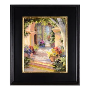 Betty Carr Garden Entrance Oil Painting on Board