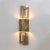 1990s Modern Geometric Murano Glass and Brass Wall Lamp, 1990 For Sale - Image 5 of 10