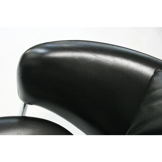 Black Adjustable Leather Girotonda Lounge Chair by Francesco Binfaré for Cassina, 1990s For Sale - Image 8 of 14