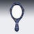 Antique 20th Century Continental Silver & Lapis Lazuli Mounted Miniature Mirror, 1900 For Sale - Image 3 of 9