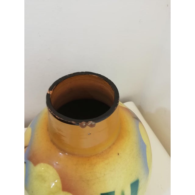 Futurist Airbrushed Vase from Civita Castellena, Italy, 1930s For Sale - Image 12 of 13