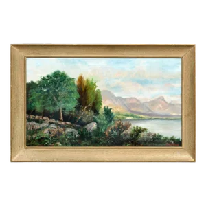 Mountain Lake Landscape by Joseph Kleitsch