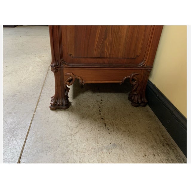 Antique Art Nouveau Wardrobe from École Nancy, 1910 For Sale - Image 9 of 12