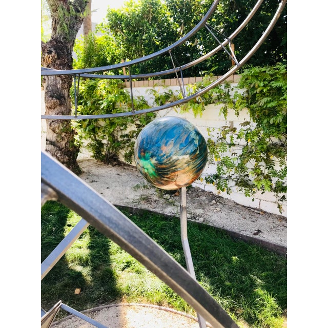 1980s 1980s Postmodern Steel Spiral Outdoor Sculpture For Sale - Image 5 of 13