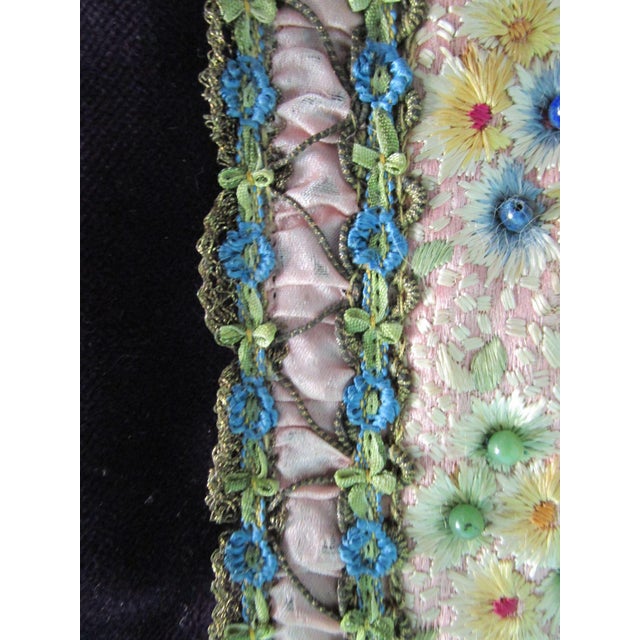 Christmas Stocking Created From Heirloom Fabric, Lace and Beads by Sandra Dunn for Neiman Marcus, Vintage 1987 For Sale In Phoenix - Image 6 of 18